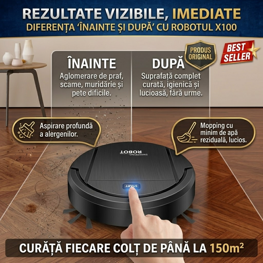 Aspirator robot inteligent 2 in 1 - Aspirare + Maturare