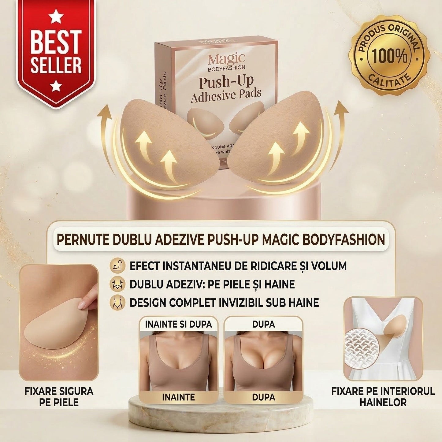 Pernute Dublu Adezive Push-Up